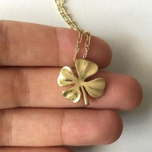 Luck Brand four 4 leaf clover necklace